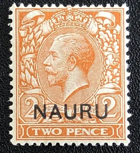 1916 NAURU 2d STAMP OVERPRINT -TWOPENCE -KING GEORGE V-Sg NR 4-MH - Picture 1 of 3