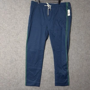 Brooks Brothers Joggers Mens Large Navy Sweatpants Drawstring Cotton Pants NWT - Picture 1 of 12