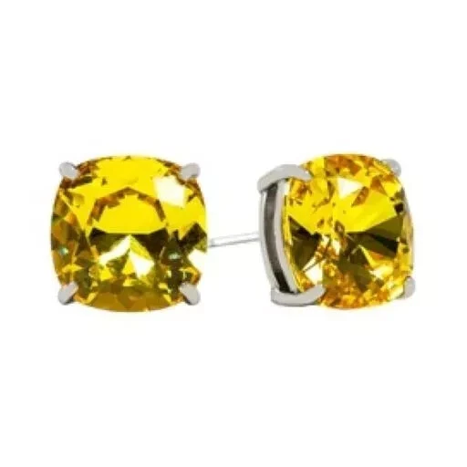 Pendientes Origami Búho Plata y Swarvorski Topacio Claro CRISTAL NUEVO Foto 1 de 1