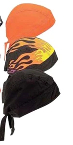 GRAB BAG OF 6 PIECES ASSORTED BANDANA CAPS / HATS biker wrap around hat do rag - Picture 1 of 1