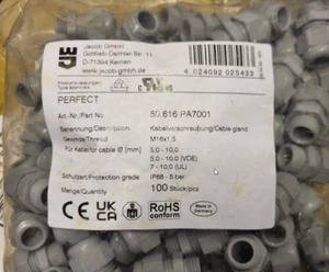 Jacob 50.616 PA 7001 Kabelverschraubung PA M16x1,5 100 Stück - Bild 1 von 1