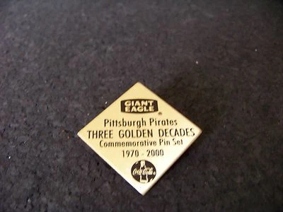 Pittsburgh Pirates Three Golden Decades title lapel pin MLB c30723 - Image 1 of 3