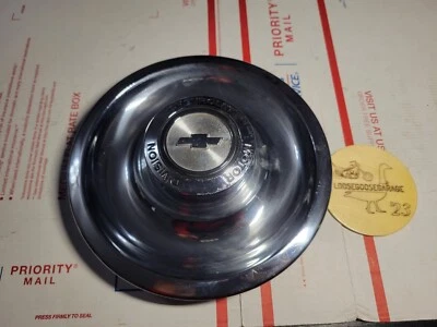 67-70 Chevrolet Camaro Corvette Chevelle Rally Wheel Center Cap Chrome Cover OEM - Image 1 of 4