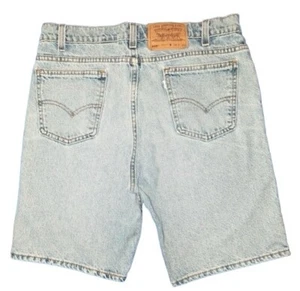 Vintage Levis 550 Herren Größe 34 Shorts blau Etikett normale Passform USA 33 x 8,5 - Bild 1 von 10