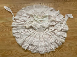 VTG Lilo California Full Circle Ruffle Pageant Lace Pink Party Dress Size 5 USA - Picture 1 of 10
