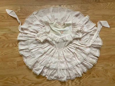 VTG Lilo California Full Circle Ruffle Pageant Lace Pink Party Dress Size 5 USA - Image 1 of 4