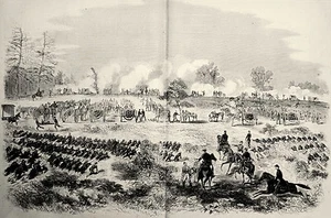 Civil War Fraysers Farm Battle - Glendale Virginia Charles City Crossroads Print - Bild 1 von 1