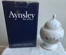 Aynsley Wild Tudor 7" Sovereign Covered Lid Jar in Original Box 