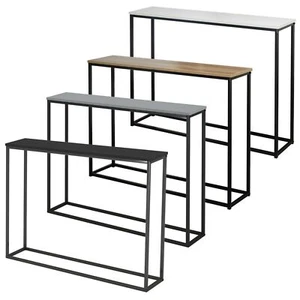 Large Wooden Top Console Table Hallway Living Room Bedroom Bedside Shelf Display - Picture 1 of 12