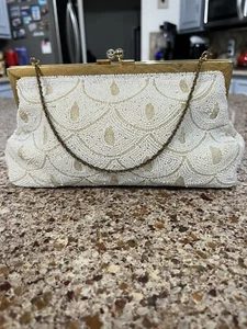 Vintage Purse Evening Bag By JOSEF Hand Beaded France very nice. - Picture 1 of 11