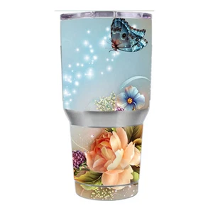 Skin Decal for Ozark Trail 30 oz Tumbler Cup (6-piece kit) / Sparkle Butterfly - Picture 1 of 1