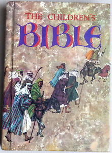 "THE CHILDREN'S BIBLE" - Golden Press HARDCOVER  - Illustrated Christian Artwork