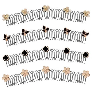 Stretchable Invisible Hair Clips, Girl U Shape Finishing Fixer Comb Headbands - Picture 1 of 16
