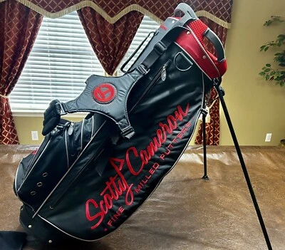 1/25 RARO BOLSO DE PIE SCOTTY CAMERON M&G CÍRCULO NEGRO Y ROJO 2013 NUEVO RARO ⛳️⛳️ Foto 1 de 4