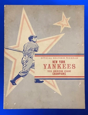 1955 NEW YORK YANKEES ORIGINAL YEARBOOK EXHIBITION HAWAIIAN VERSION MANTLE BERRA - Image 1 of 4