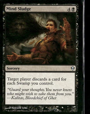 Mind Sludge Zendikar #102 Magic The Gathering MTG - Image 1 of 2