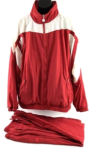 Vintage Wilson Tennis Size XXL Nylon Tracksuit Zip Up Windbreaker Jacket Pants - Picture 1 of 13
