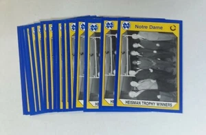 1990 NOTRE DAME COLLEGIATE COLLECTION #144 HEISMAN TROPHY WINNERS LOT OF (10) - Picture 1 of 1