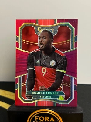2017 Panini Select Romelu Lukaku BELGIUM Maroon RC Prizm #48 /199 MINT - Image 1 of 2