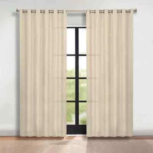 Classic Modern Solid Room Darkening 52" Wide Blackout Curtain Panels Set of 2 - Picture 1 of 260