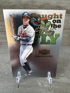 CHIPPER JONES 1999 SKYBOX METAL UNIVERSE CAUGHT ON THE FLY 245 ATLANTA BRAVES - Picture 1 of 2