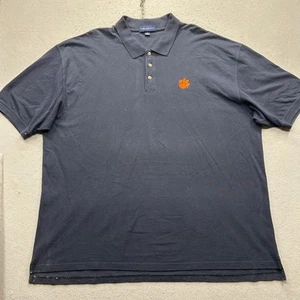 Clemson Tigers Velocity Herren Größe 4X marineblau kurzärmliges Poloshirt - Bild 1 von 9