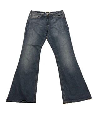 Женские джинсы Kan Can Flare Bootcut эластичные синие размер 1XL см. описание - Изображение 1 из 4