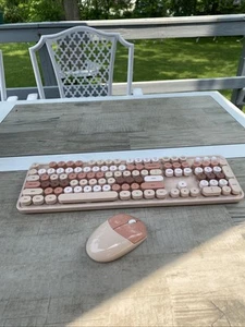 Wireless Keyboard and Mouse Combo Mean Tea 104 Keys KNOWSQT Full Size 2.4 GHZ - Bild 1 von 9