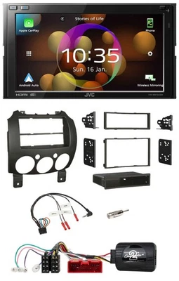 JVC DAB Lenkrad 2DIN Bluetooth USB Autoradio für Mazda 2 2007-2014 - Bild 1 von 4