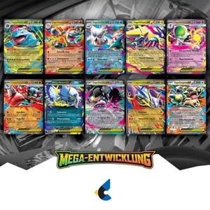 Pokemon TCG Mega Entwicklung Alle 10 Double Rare Karten Bundle NM DE - Bild 1 von 11