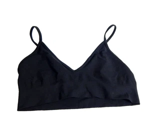 Skims Damen Large Bralette weich glättend nahtlos V-Ausschnitt Pullover weich schwarz - Bild 1 von 3