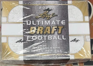 2022 Leaf Ultimate Draft Football Hobby Box 4”5 Autographs Per Box - Bild 1 von 2