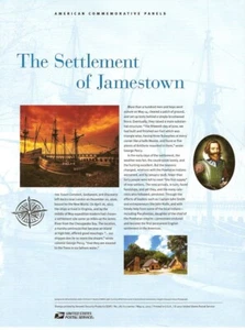 #787 41c Settlement of Jamestown #4136 USPS pannello francobolli commemorativi - Foto 1 di 3