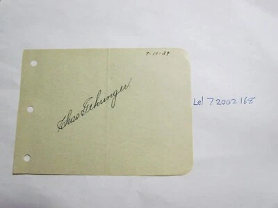 Charlie Gehringer Signed Paper/Cut - Image 1 of 3