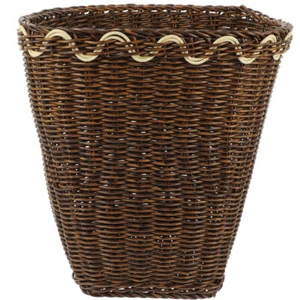 Desktop Garbage Trash Organizer Bucket Woven Baskets Small Trashcan Office - Picture 1 of 12