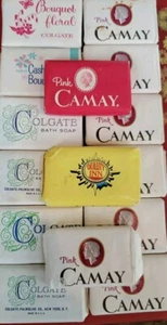 Mini Bar Hand Soap Lot 15 Vintage Hotel Motel Travel Size CAMAY COLGATE Cashmere - Picture 1 of 8