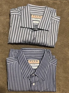 PINK JERMYN STREET LONDON MEN’s SHIRT BUNDLE Size 16 1/2. / 42cm - Picture 1 of 11
