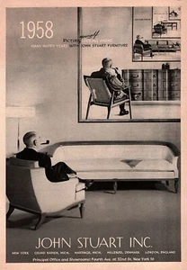 Silla de sofá publicitario original John Stuart 1958 muebles - Imagen 1 de 1