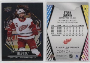 2022-23 Upper Deck Allure Black Rainbow Dylan Larkin #29