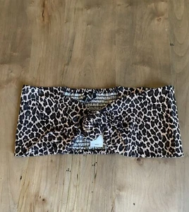 Express Strapless Bandeau Crop Top NWT Leopard Print Size XS - Picture 1 of 2