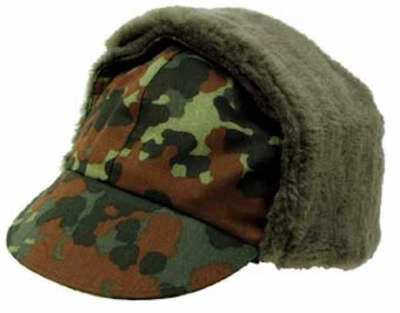 Ejército Alemán Bundeswehr Gorra de Invierno Flecktarn Camuflada - NUEVO Excedente Militar Europeo Foto 1 de 2