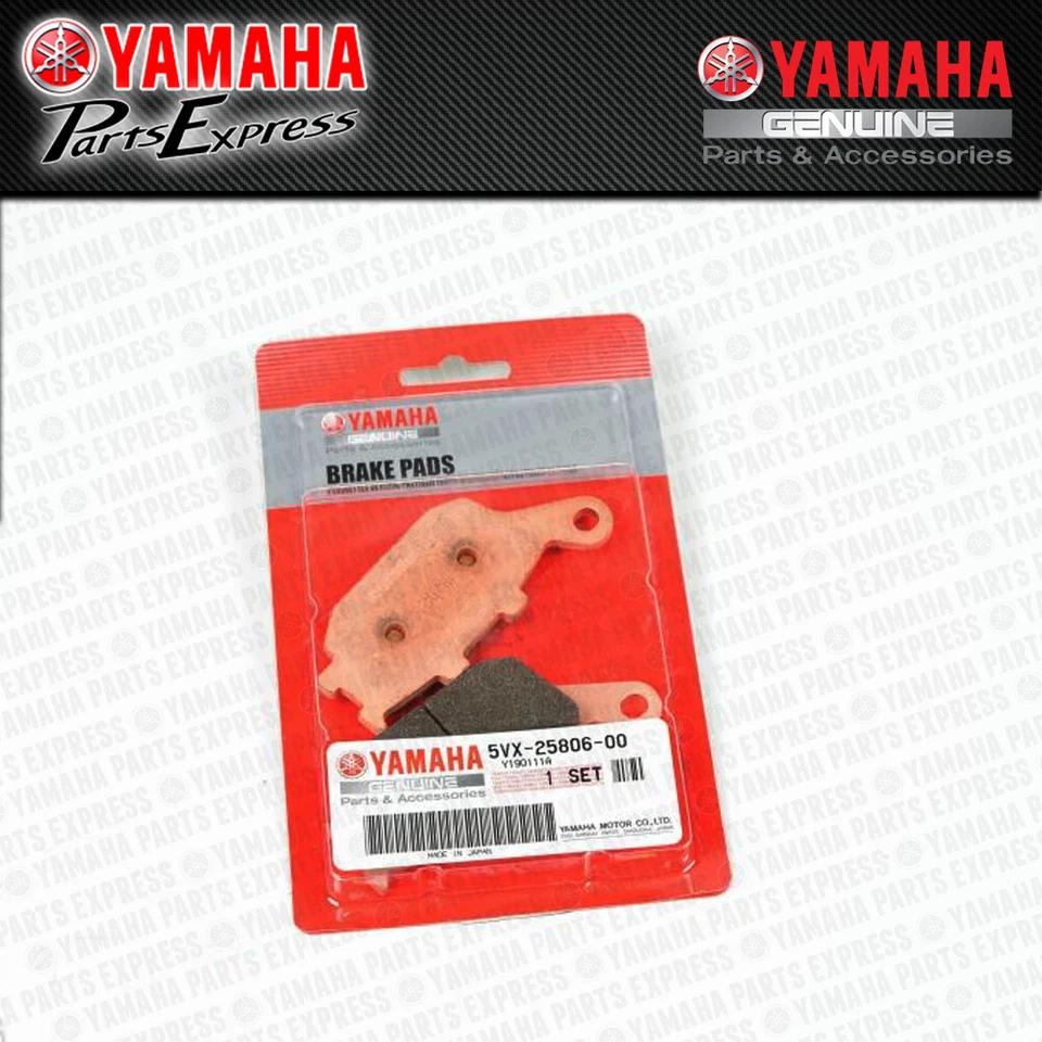 NEW YAMAHA FZ1 FZ6 FZ8 FZ07 FZ09 FZ10 OEM REAR BRAKE PADS SET 5VX-25806-00-00 - Image 1 of 1