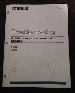 Manuale risoluzione problemi motore camion CAT Caterpillar 3176B, C-10, C-12 & 3406E - Foto 1 di 6