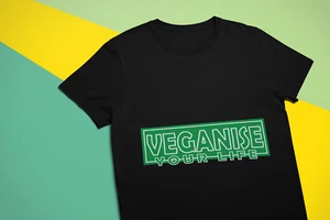 Veganise Your Life Unisex T-Shirt von Go Vegan GO:V - Bild 1 von 3