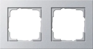 Gira 021225 Abdeckrahmen 2-fach E2 Aluminium - Bild 1 von 1