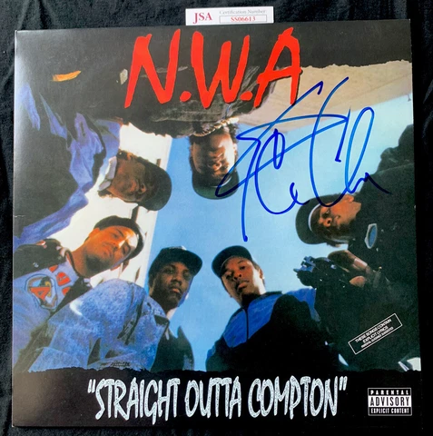 ICE CUBE SIGNED AUTOGRAPHED COA JSA STRAIGHT OUTTA COMPTON VINYL BRAND NEW BIG3 Cover