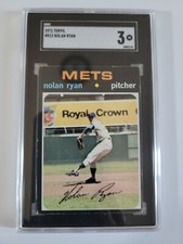 1971 Topps Nolan Ryan New York Mets #513  SGC Graded 3 (W)