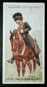 ROYAL HORSE ARTILLERY Mounted Officer circa 1812 Vintage 1912/14 Card EE09 - Picture 1 of 2