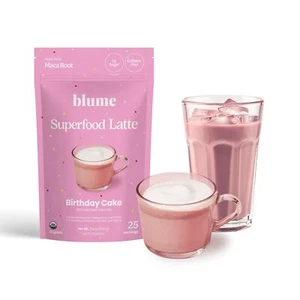 Blume Birthday Cake Latte Powder |Vegan & Gluten Free with Maca Beetroot Cinn... - Picture 1 of 9