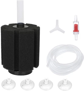 ALEGI Aquarium Bio Sponge Filter Kit with Air Tubing, Suction Cups, Check Valves - Picture 1 of 12
